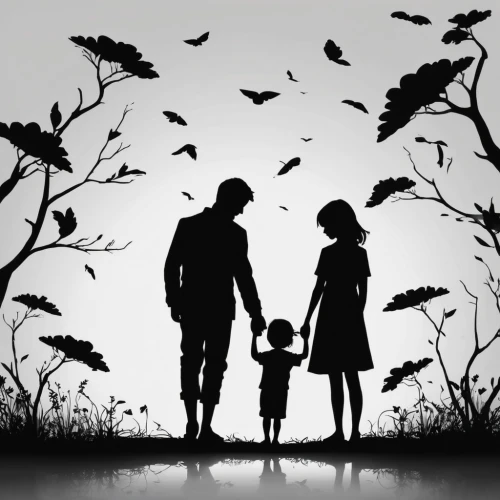 halloween silhouettes,halloween background,halloween wallpaper,halloween poster,halloween and horror,children's background,walk with the children,halloween illustration,silhouette art,halloween,halloween scene,frankenweenie,halloween frame,little boy and girl,trick-or-treat,sparrows family,animal silhouettes,murder of crows,hallloween,happy halloween,Illustration,Black and White,Black and White 33