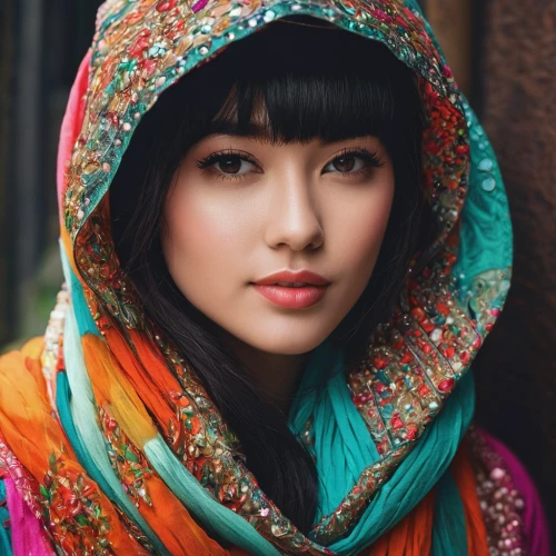 oriental girl,asian woman,vietnamese woman,indonesian women,islamic girl,inner mongolian beauty,asian girl,oriental princess,shawl,muslim woman,asian costume,ethnic design,vintage asian,azerbaijan azn,eurasian,headscarf,japanese woman,asian conical hat,oriental,hijaber,Photography,Fashion Photography,Fashion Photography 17