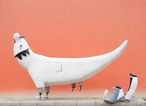 whimsical animals,paper art,laughing horse,rocking horse,paper ship,anthropomorphized animals,bullhorn,electric megaphone,swan boat,trumpet of the swan,megaphone,rock rocking horse,fish wind sock,lawn ornament,laughing bird,public art,chaise longue,folk art,longship,chaise