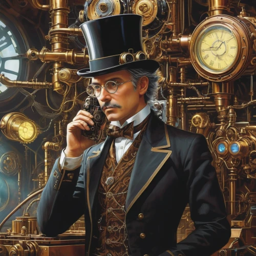 clockmaker,watchmaker,steampunk,steampunk gears,pocket watch,pocket watches,clockwork,ornate pocket watch,sherlock holmes,grandfather clock,conductor,hans christian andersen,game illustration,time traveler,sci fiction illustration,holmes,the victorian era,engineer,ringmaster,boilermaker,Conceptual Art,Daily,Daily 16