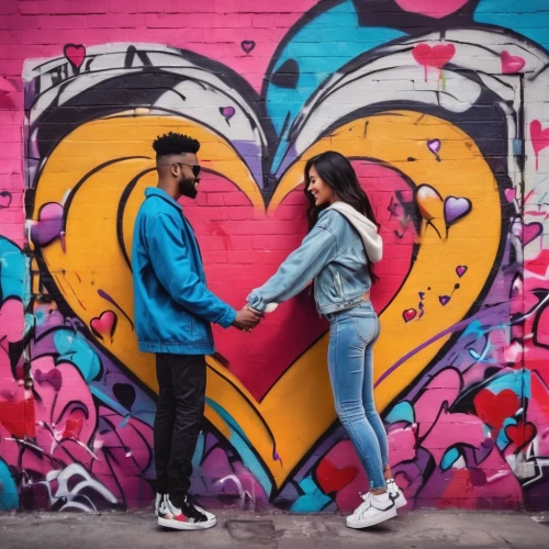 neon valentine hearts,painted hearts,conversation hearts,handing love,graffiti,street artists,couple in love,heart in hand,couple - relationship,colorful heart,couple goal,valentine's day discount,heart background,two hearts,valentine's day hearts,graffiti art,love couple,proposal,two people,young couple,Conceptual Art,Graffiti Art,Graffiti Art 09