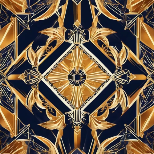 gold art deco border,art deco background,bandana background,art nouveau design,kaleidoscope,fabric design,dark blue and gold,retro pattern,memphis pattern,kaleidoscopic,kaleidoscope art,background pattern,art deco ornament,megamendung batik pattern,moroccan pattern,kimono fabric,navy,abstract design,seamless pattern,mandala background,Illustration,Vector,Vector 16