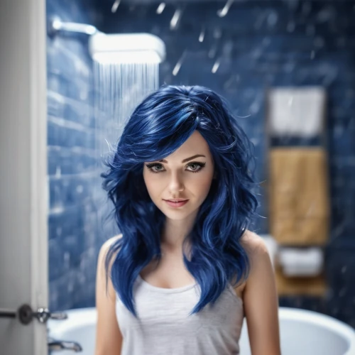 blue hair,hair coloring,shampoo,photoshop manipulation,blue rain,mazarine blue,smurf,hair gel,the girl in the bathtub,blue enchantress,shampoo bottle,pixie-bob,cobalt blue,bluejay,winterblueher,blue color,cdry blue,morbier,blue and white porcelain,shower gel,Unique,3D,Panoramic