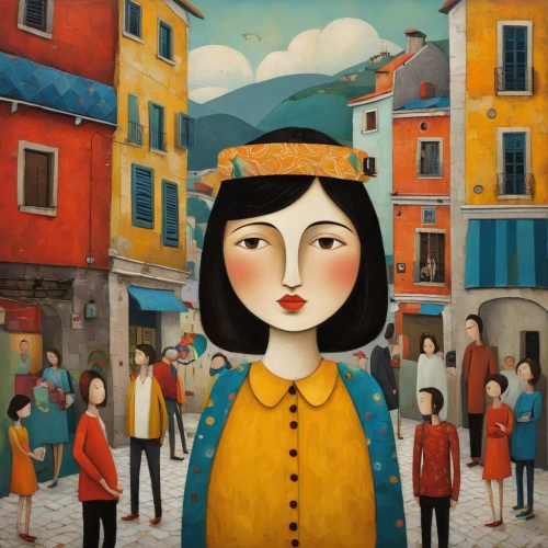 girl with bread-and-butter,woman with ice-cream,han thom,woman walking,shirakami-sanchi,italian painter,passepartout,woman shopping,girl in a long,woman holding pie,mari makinami,vietnamese woman,the girl's face,girl in a historic way,arles,woman at cafe,the girl at the station,janome chow,girl with speech bubble,woman thinking,Art,Artistic Painting,Artistic Painting 29