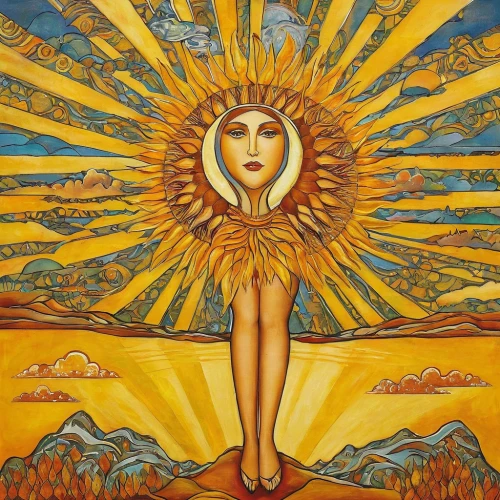 sun god,sun,solar plexus chakra,sun flower,3-fold sun,sol,yellow sun hat,the sun,sun flowers,sun eye,yellow sun rose,helios,fruit of the sun,sun bride,sun salutation,reverse sun,sunstar,sun head,solar,summer solstice,Illustration,Retro,Retro 06