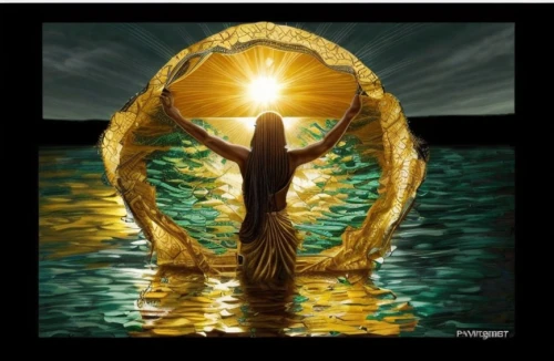 divine healing energy,golden wreath,baptism of christ,eucharistic,spring equinox,spiritual environment,solar plexus chakra,resurrection,inner light,golden heart,benediction of god the father,christ star,sacred art,eucharist,golden egg,holy spirit,mirror of souls,paganism,star of bethlehem,pentecost