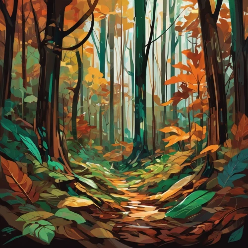 autumn forest,forest floor,forest landscape,forest path,forest,forest background,forests,deciduous forest,mixed forest,forest glade,autumn landscape,forest road,forest walk,fall landscape,the forest,the forests,autumn background,digital painting,woodland,green forest,Conceptual Art,Sci-Fi,Sci-Fi 06