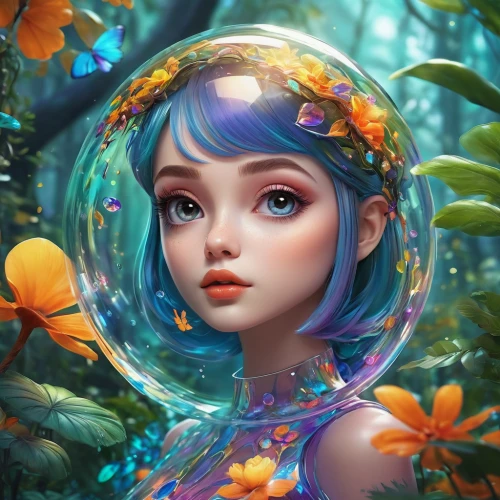 fantasy portrait,girl in flowers,flora,flower fairy,mystical portrait of a girl,faerie,fairy world,fantasy art,garden fairy,faery,world digital painting,girl in a wreath,fae,fantasy picture,rosa 'the fairy,little girl fairy,girl in the garden,fairy galaxy,3d fantasy,mermaid background,Photography,Artistic Photography,Artistic Photography 03