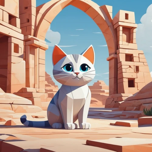 aegean cat,karnak,cat european,cartoon cat,cute cat,petra,cat greece,cat vector,arabian mau,cat frame,sphinx,felidae,white cat,cute cartoon character,cat,ancient city,cat image,birman,mandu,jaffa,Illustration,Black and White,Black and White 32