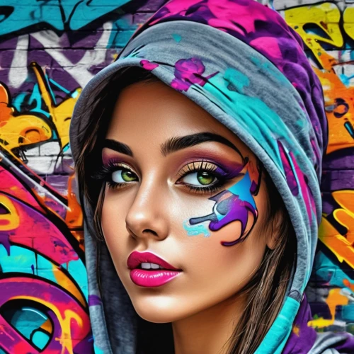 graffiti art,street artist,graffiti,colorful background,hijaber,neon body painting,street artists,islamic girl,bodypainting,boho art,hijab,fashion vector,world digital painting,body painting,muslim woman,indian girl,face paint,artistic,grafitty,art painting,Conceptual Art,Graffiti Art,Graffiti Art 09