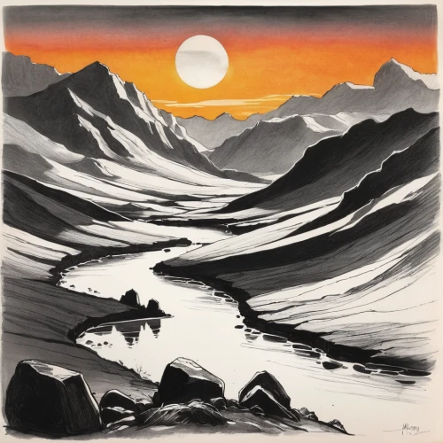 cool woodblock images,mountain scene,japanese wave paper,mountain landscape,woodblock prints,mountainous landscape,desert landscape,matruschka,tusche indian ink,dune landscape,desert desert landscape,lunar landscape,chinese art,japanese waves,winter landscape,yunnan,olle gill,qinghai,japanese wave,salt meadow landscape,Photography,Black and white photography,Black and White Photography 11