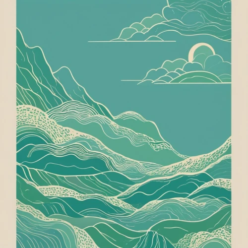 travel poster,japanese wave paper,ocean waves,dune sea,woodblock prints,sea,cool woodblock images,ocean,dune landscape,japanese waves,seascape,the wind from the sea,ocean background,sea landscape,salt sea,water waves,shifting dunes,sea-shore,the sea,mountain and sea,Art,Artistic Painting,Artistic Painting 07