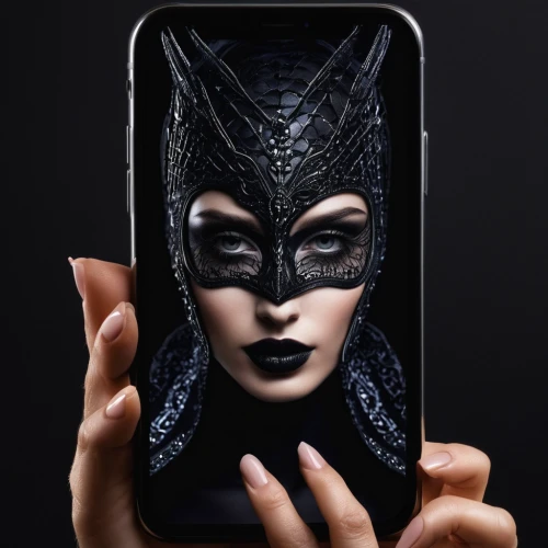 catwoman,masquerade,woman holding a smartphone,masque,venetian mask,phone icon,phone case,darth talon,queen of the night,mobile phone case,the app on phone,anonymous mask,with the mask,honor 9,mobile web,halloween black cat,gothic portrait,phone clip art,black cat,feline look,Photography,Fashion Photography,Fashion Photography 16