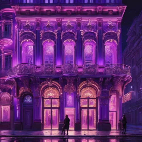 pink city,milan,istanbul,venetian hotel,bordeaux,milano,purple wallpaper,torino,venetian,vittoriano,paris,lyon,la violetta,baku eye,vienna,palace,pink-purple,purple rain,bucharest,budapest,Conceptual Art,Fantasy,Fantasy 22