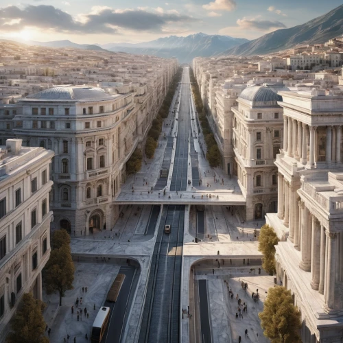 ancient rome,via della conciliazione,elevated railway,the transportation system,eternal city,neoclassical,tram road,vittoriano,vatican museum,via roma,maglev,transportation system,city highway,infrastructure,marble palace,ancient roman architecture,high-speed rail,athens,the boulevard arjaan,urban development,Photography,General,Natural