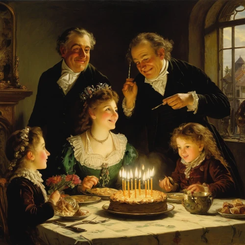 birthday candle,candlestick for three candles,birthdays,birthday party,birthday wishes,candlemaker,children's birthday,children studying,parents with children,fête,birthday greeting,the birth of,candle light,candlemas,mulberry family,the occasion of christmas,birthday template,harmonious family,grandchildren,tea party,Art,Classical Oil Painting,Classical Oil Painting 09