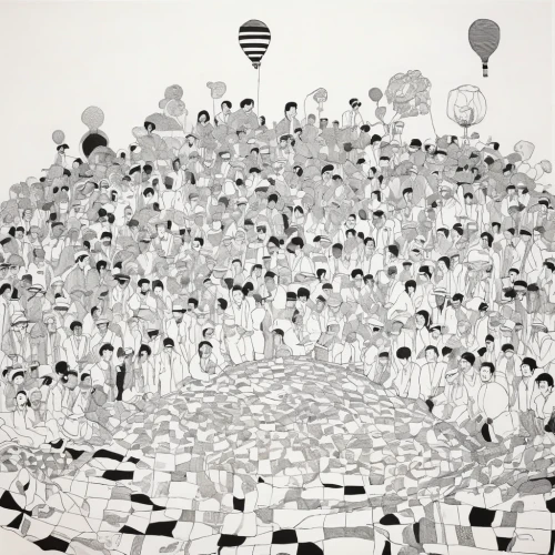 shirakami-sanchi,migration,group of people,populations,greek in a circle,crowd of people,buddhist hell,japanese wave paper,swarm,white figures,sewol ferry disaster,shrovetide,the people in the sea,vector people,tiny people,cancer illustration,decentralized,social distance,circle of friends,crowded,Conceptual Art,Daily,Daily 26