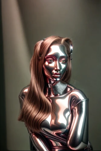 shiny,metal figure,tears bronze,award background,silver,woman sculpture,bronze sculpture,3d figure,aluminium foil,rubber doll,pop art woman,steel sculpture,tiktok icon,shiny metal,girl-in-pop-art,broncefigur,gold mask,metallic,aluminum foil,artist's mannequin