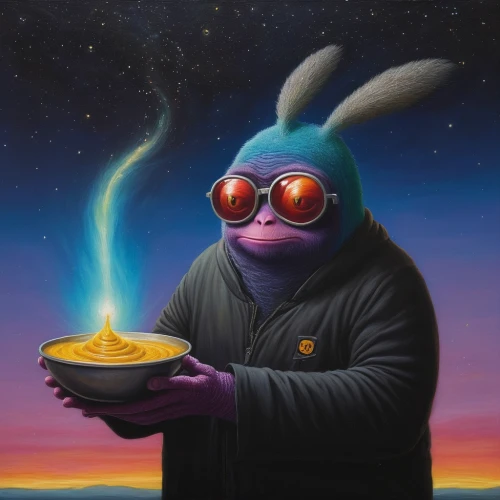 chef,twitch icon,taco mouse,abra,thanos,thumper,extraterrestrial,spacefill,halo-halo,yo-kai,emperor of space,bizcochito,drug icon,eat,ratatouille,laksa,fondue,soundcloud icon,painting easter egg,aardvark,Illustration,Realistic Fantasy,Realistic Fantasy 18