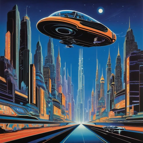 ufos,futuristic landscape,ufo,ufo intercept,flying saucer,starship,sci-fi,sci - fi,futuristic,science-fiction,saucer,science fiction,sci fi,scifi,futuristic car,unidentified flying object,ufo interior,chrysler concorde,moon car,space ship,Illustration,Retro,Retro 26