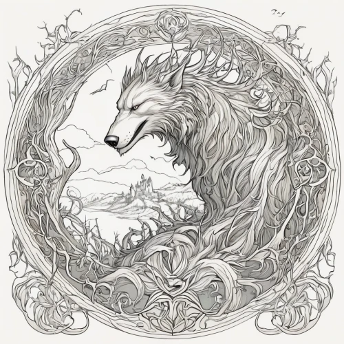 kitsune,constellation wolf,borzoi,howling wolf,nine-tailed,white shepherd,howl,wolf couple,gray wolf,canis lupus,capricorn,goatflower,two wolves,wolves,wolf,canidae,gryphon,deer illustration,dog illustration,constellation unicorn,Illustration,Realistic Fantasy,Realistic Fantasy 04