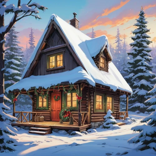 winter house,log cabin,christmas landscape,cottage,log home,small cabin,winter village,the cabin in the mountains,country cottage,snow house,snow scene,houses clipart,holiday home,wooden house,christmas scene,christmas snowy background,summer cottage,winter background,christmas house,snow roof,Conceptual Art,Fantasy,Fantasy 08