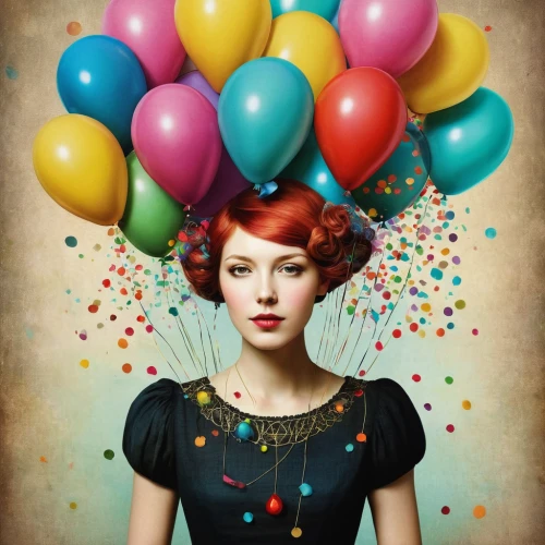 little girl with balloons,colorful balloons,red balloon,balloons,red balloons,rainbow color balloons,balloon,baloons,ballon,balloons mylar,happy birthday balloons,gold and black balloons,corner balloons,balloon head,birthday balloons,balloons flying,ballooning,balloon with string,blue balloons,balloon-like,Illustration,Realistic Fantasy,Realistic Fantasy 35