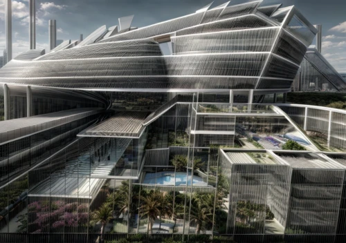 futuristic architecture,futuristic art museum,glass facade,modern architecture,office buildings,arq,solar cell base,3d rendering,skyscapers,autostadt wolfsburg,kirrarchitecture,urban development,futuristic landscape,glass facades,arhitecture,archidaily,glass building,marina bay sands,cube stilt houses,costanera center