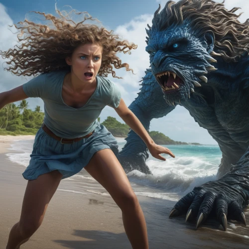 she feeds the lion,to roar,roaring,werewolf,roar,kong,two lion,digital compositing,werewolves,lion,lion - feline,lion head,furious,wildcat,lion number,female lion,lionesses,stone lion,valerian,cgi,Photography,General,Natural