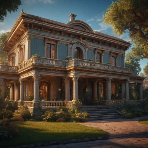 victorian,victorian house,victorian style,mansion,neoclassical,villa,neoclassic,classical architecture,belvedere,beautiful home,house with caryatids,ancient house,homestead,country estate,luxury home,queen anne,3d rendering,large home,villa balbiano,athenaeum