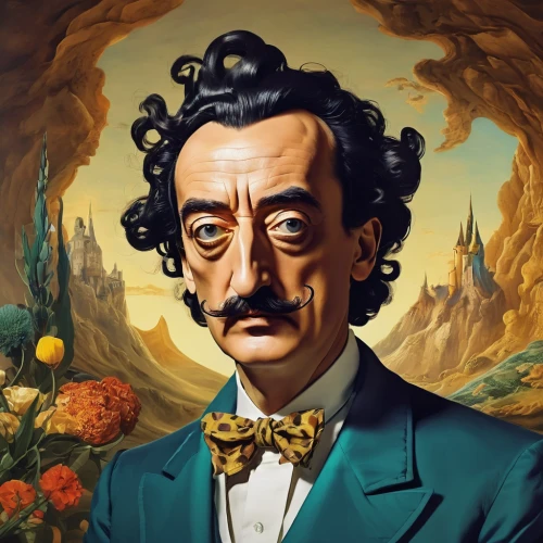 el salvador dali,dali,hans christian andersen,leibniz,fryderyk chopin,chopin,cosmos,romanescu,fantasy portrait,fuencaliente de la palma,florentine,groucho marx,portrait background,world digital painting,self-portrait,persian poet,francisco,pierre,deadwood,digital painting,Art,Artistic Painting,Artistic Painting 20