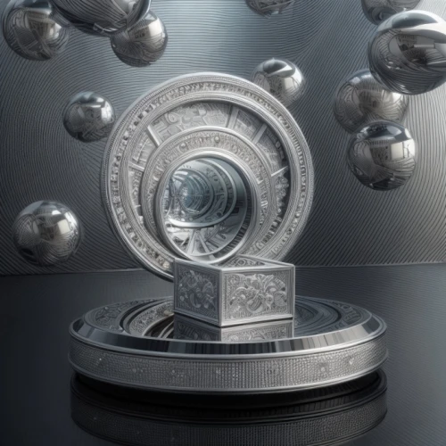 ball bearing,cinema 4d,gyroscope,magnetic compass,piston,silver,cog,automotive piston,mercedes engine,magnifying lens,pistons,mirrorless interchangeable-lens camera,aluminum,wheel hub,piston valve,metallophone,valve cap,hub cap,movie camera,microscope