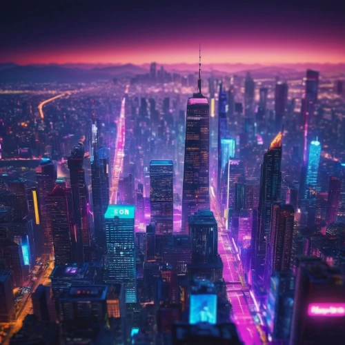 shanghai,colorful city,cyberpunk,fantasy city,city lights,cityscape,ultraviolet,city at night,metropolis,chongqing,kowloon,citylights,nanjing,above the city,evening city,neon lights,hong kong,tokyo city,pink city,city cities,Photography,General,Commercial