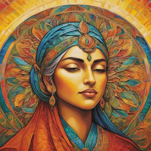 yogananda,mantra om,yogananda guru,dharma,lakshmi,hare krishna,ayurveda,shakyamuni,kundalini,indian art,shiva,indian woman,jaya,bodhisattva,radha,heart chakra,buddha,tantra,surya namaste,anahata,Illustration,Realistic Fantasy,Realistic Fantasy 41