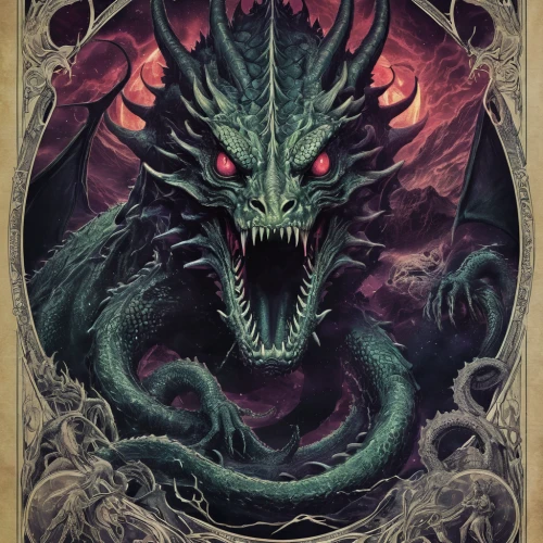 wyrm,black dragon,dragon of earth,dragon,painted dragon,green dragon,basilisk,dragon design,draconic,dragons,chinese dragon,dragon li,dragon fire,game illustration,playing card,forest dragon,dragon slayer,collectible card game,nine-tailed,serpent,Illustration,Realistic Fantasy,Realistic Fantasy 47