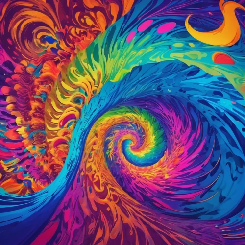 colorful spiral,coral swirl,rainbow waves,swirls,vortex,swirling,swirl,colorful water,psychedelic,kaleidoscopic,colorful background,waves circles,spiral background,colorful pasta,abstract multicolor,vibrant,colorful,vibrant color,psychedelic art,swirl clouds,Conceptual Art,Oil color,Oil Color 23