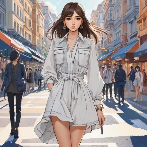 paris shops,watercolor paris shops,girl walking away,fashion street,fashionable girl,fashion vector,shopping street,shopping icon,woman shopping,paris,woman walking,fashion girl,watercolor paris,pedestrian,world digital painting,fashion sketch,summer coat,french digital background,paris clip art,anime japanese clothing,Photography,Fashion Photography,Fashion Photography 12