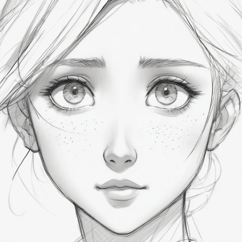eyes line art,girl portrait,practice,worried girl,pupils,girl drawing,sketch,study,pupil,closeup,scribble,face portrait,doll's facial features,freckles,women's eyes,warm up,girl,elphi,lineart,eyes,Illustration,Black and White,Black and White 08