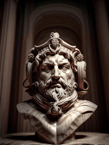 lion capital,poseidon god face,archimedes,bernini,poseidon,orator,neptune,imperator,bust,3d model,bust of karl,triton,lion head,classical sculpture,classical antiquity,kunsthistorisches museum,crown render,capital,corinthian order,justitia