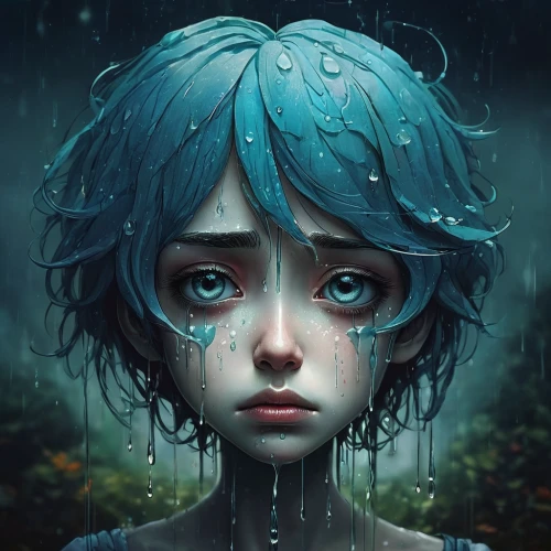 blue rain,raindrop,raindrops,in the rain,rainy,rain,teardrops,drop of rain,baby's tears,angel's tears,water forget me not,rainy day,watery heart,rain drop,dewdrop,silver rain,rains,waterdrop,teardrop,raindops,Illustration,Abstract Fantasy,Abstract Fantasy 01