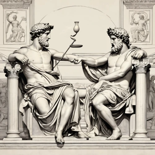 justitia,arm wrestling,the death of socrates,arguing,greco-roman wrestling,classical antiquity,fist bump,classical sculpture,greek gods figures,pankration,exchange of ideas,the hand of the boxer,la nascita di venere,shake hands,greek mythology,sistine chapel,2nd century,apollo hylates,shake hand,handshake,Art,Classical Oil Painting,Classical Oil Painting 02