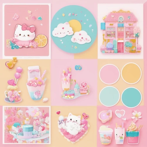 pastel colors,tea party collection,pastel,baby products,pink scrapbook,soft pastel,kawaii animal patches,kawaii ice cream,macaron pattern,ice cream icons,kawaii patches,pastels,cake decorating supply,easter theme,kawaii animal patch,watercolor baby items,scrapbook supplies,baby stuff,birthday items,candy pattern,Illustration,Japanese style,Japanese Style 02