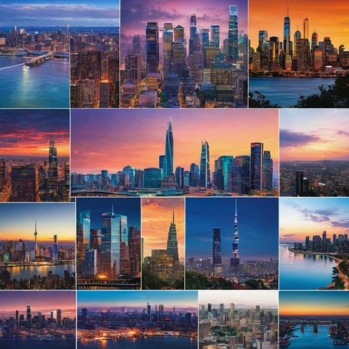 new york skyline,manhattan skyline,chicago skyline,city cities,metropolises,picture puzzle,cities,city blocks,newyork,new york,city skyline,usa landmarks,new york city,1 wtc,1wtc,manhattan,skyline,skyscrapers,photo montage,ny,Illustration,Retro,Retro 20