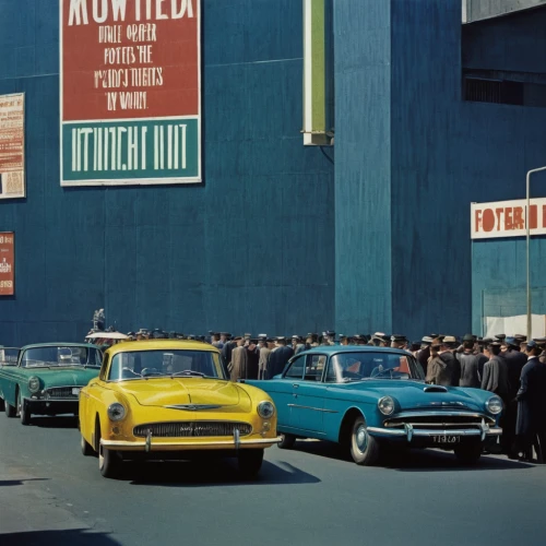 aronde,citroën ds,mg cars,chrysler windsor,vintage cars,1955 montclair,triumph motor company,myers motors nmg,ford motor company,adam opel ag,american classic cars,opel record coupe,plymouth,alfa romeo giulietta,1960's,1965,opel record p1,ford xc falcon,le mans,13 august 1961,Photography,Documentary Photography,Documentary Photography 15