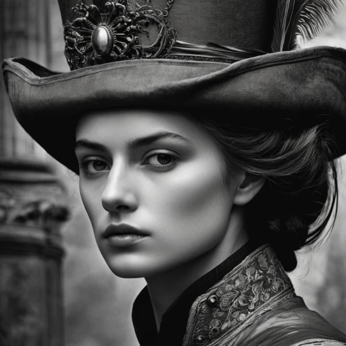 the hat of the woman,victorian lady,the hat-female,leather hat,musketeer,black hat,hatter,gothic portrait,woman's hat,fantasy portrait,portrait photographers,victorian style,woman portrait,vintage female portrait,womans hat,romantic portrait,beautiful bonnet,girl wearing hat,stovepipe hat,pointed hat,Photography,Artistic Photography,Artistic Photography 06