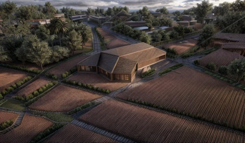 straw roofing,3d rendering,rwanda,roof landscape,rice terrace,wooden church,render,farmstead,roof tiles,roman villa,lalibela,winery,nativity village,house roofs,archidaily,monastery israel,island church,wooden roof,monastery of santa maria delle grazie,palo alto