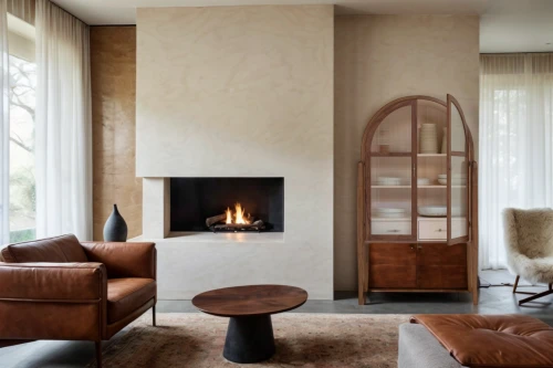 fire place,fireplace,fireplaces,danish furniture,mid century modern,chaise lounge,sitting room,contemporary decor,scandinavian style,interior modern design,interior design,casa fuster hotel,wood-burning stove,modern decor,search interior solutions,livingroom,fire in fireplace,luxury home interior,wing chair,californian white oak