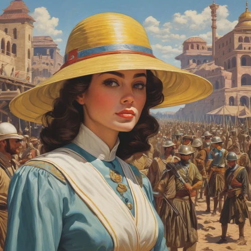 girl in a historic way,woman with ice-cream,the hat of the woman,mexican revolution,panama hat,sombrero,orientalism,pilgrim,1940 women,retro woman,vintage art,vintage woman,the hat-female,retro women,vintage girl,retro girl,vintage women,cossacks,vintage illustration,casablanca,Illustration,Retro,Retro 14