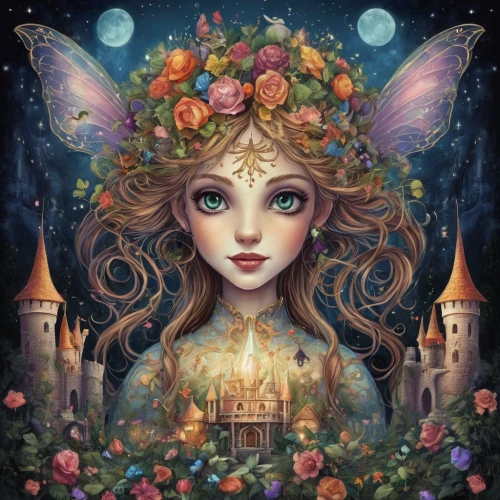 faery,faerie,little girl fairy,fairy world,fairy chimney,fairy tale character,flower fairy,rosa 'the fairy,fairy queen,fantasy portrait,rosa ' the fairy,children's fairy tale,garden fairy,fae,child fairy,fairy galaxy,fairy,fairy house,fairy tale,vanessa (butterfly),Illustration,Realistic Fantasy,Realistic Fantasy 02