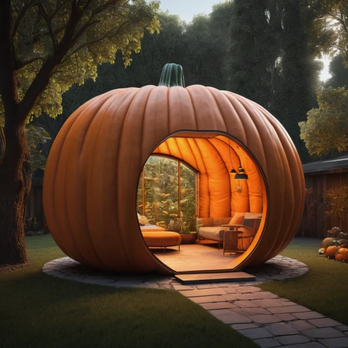 halloween travel trailer,autumn camper,wood doghouse,pumpkin autumn,decorative pumpkins,jack o lantern,jack o'lantern,pumpkin lantern,candy pumpkin,jack-o-lanterns,jack-o'-lanterns,jack-o-lantern,autumn pumpkins,3d rendering,round hut,jack-o'-lantern,autumn decor,seasonal autumn decoration,semi circle arch,neon pumpkin lantern,Photography,General,Sci-Fi